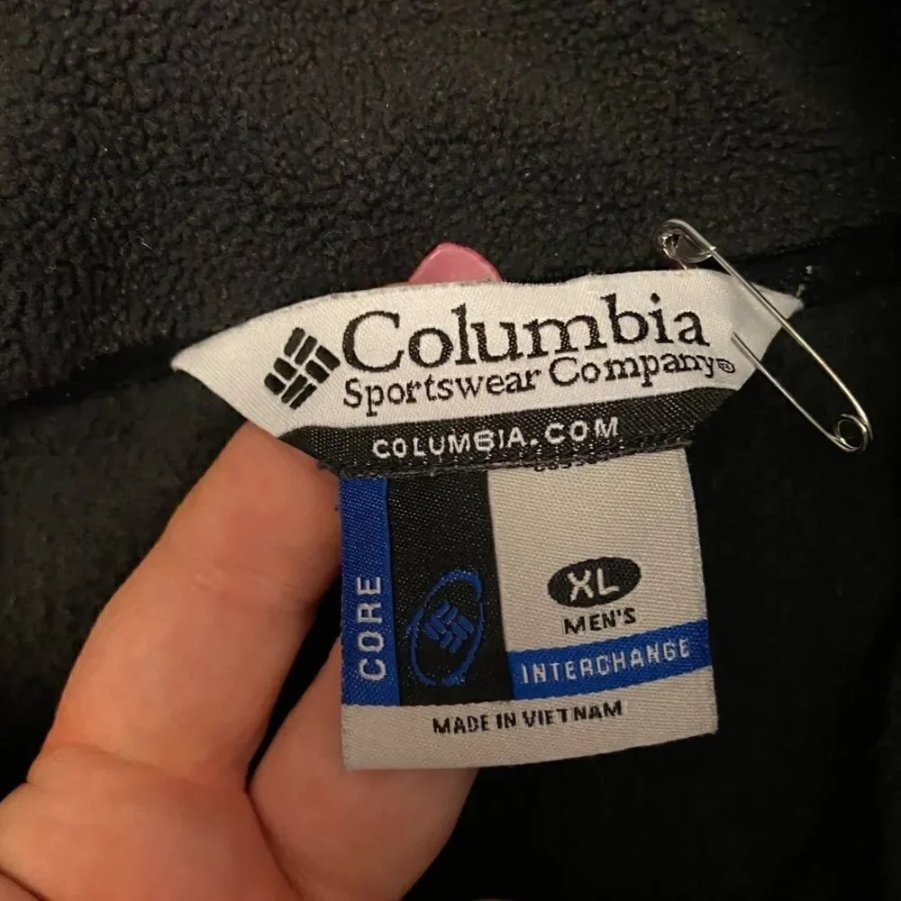 Columbia Coat Black XL No zipper pull